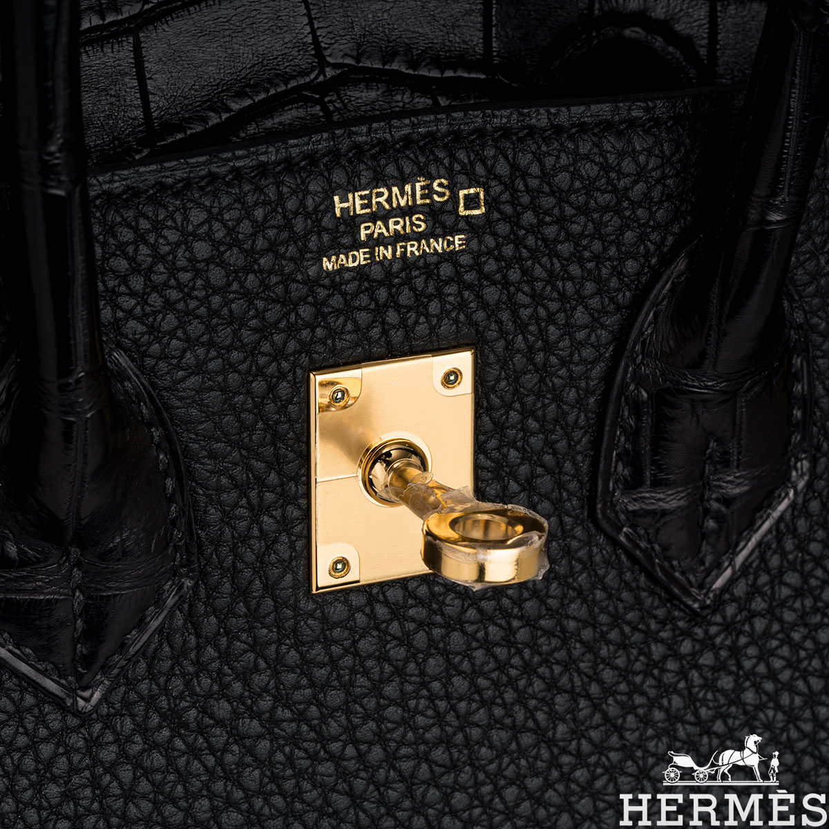Hermes Noir Togo & Alligator Mississippiensis GHW Birkin Touch 30 – Jadore  Couture